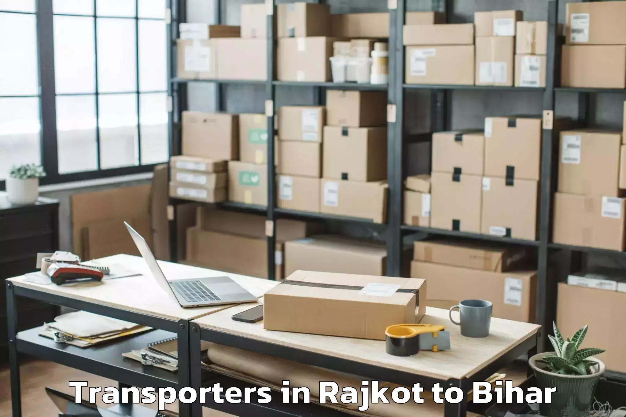 Professional Rajkot to Akbar Pur Barari Transporters